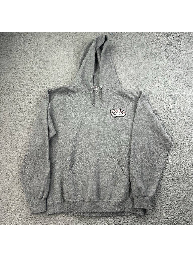 Ron Jon Surf Shop Gray Sweatshirt Hoodie Pullover Mens Size Large Florida